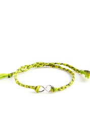 Green Twisted Infinity Bracelet
