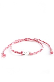 Pink Twisted Infinity Bracelet