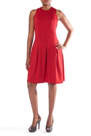 Flair Skirt Dress in Red