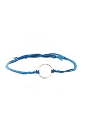 Circle Bracelet with Teal String