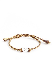 Brown Twisted Infinity Bracelet