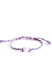 Purple Twisted Infinity Bracelet