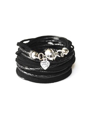 Leather Wrap in Black