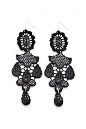 Chandelier Earrings in Black