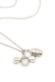 Bee & Hive Pendant with Necklace