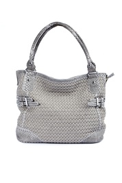 Grey Snakeskin Shopper