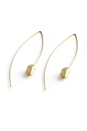 Geo Drop Earrings in Gold