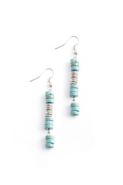 Turquoise Howlite Earrings     