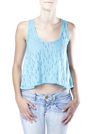 Cut-Out Vest in Blue