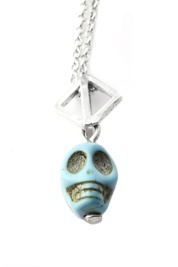 Turquoise Skull Pendant