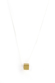 Brass Cube Necklace