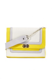 The Dani Satchel in Yellow and Cream