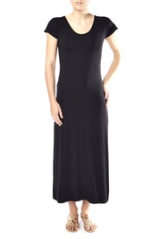 Black Capped Sleeve Dress