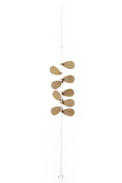 Brass Teardrop Bracelet in Silver